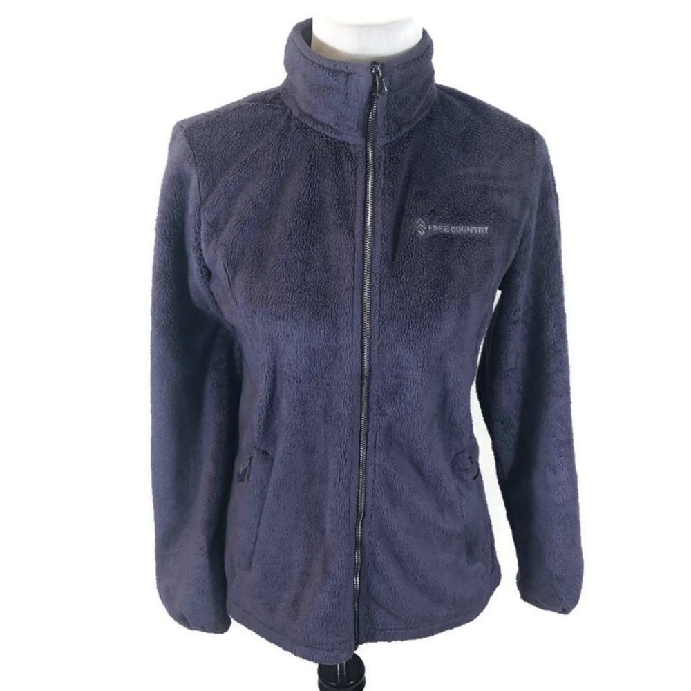 Free Country Ultra Soft Purple Zip Up Fleece Small‎